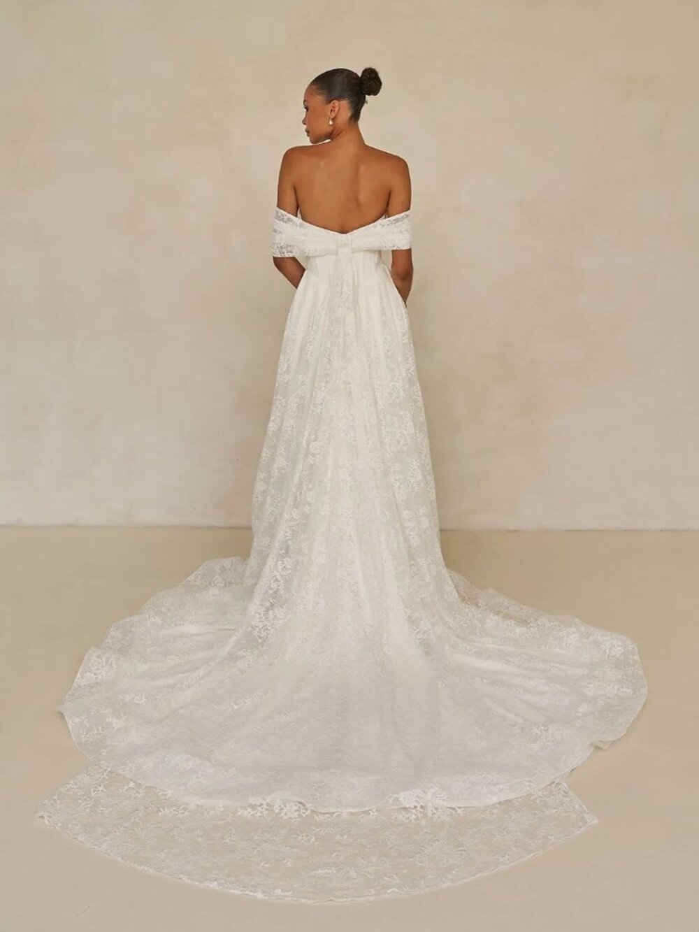 Madi Lane Westyn Gown - Ivory Strapless Lace Wedding Dress - Picture 2 of 15